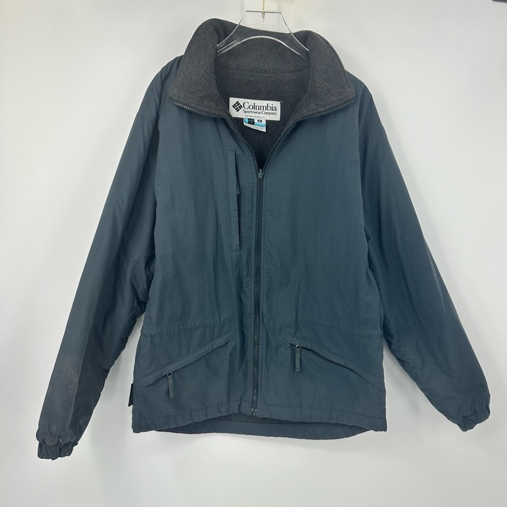 VTG Columbia Interchange Winter Jacket Snow Coat Womens Medium Blue Gray Color